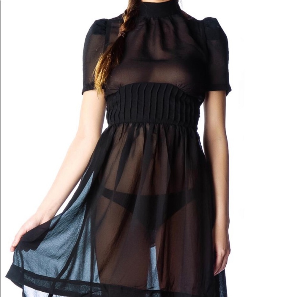 Funeral society chiffon dress